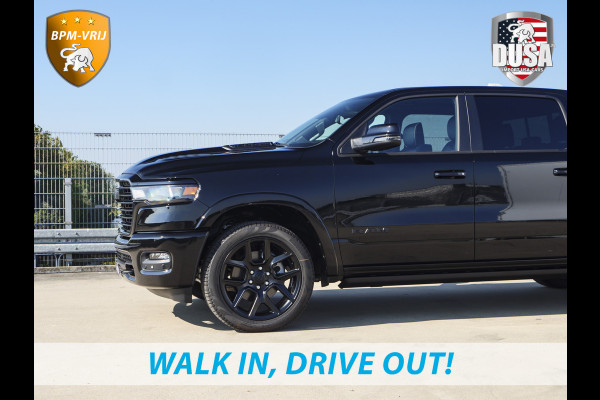 Dodge Ram 1500 | Laramie | Premium Night | 3.0L I6 Hurricane | Crew Cab | 4X4 | BPM VRIJ | Niveau regeling | 14,4-inch Touchscreen | LPG | Getoonde accessoires zijn verkrijgbaar tegen meerprijs