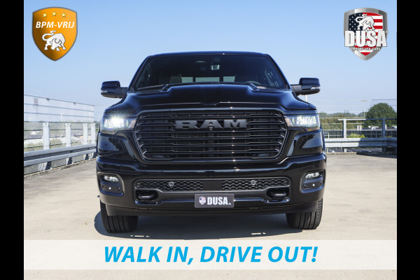 Dodge Ram 1500 | Laramie | Premium Night | 3.0L I6 Hurricane | Crew Cab | 4X4 | BPM VRIJ | Niveau regeling | 14,4-inch Touchscreen | LPG | Getoonde accessoires zijn verkrijgbaar tegen meerprijs