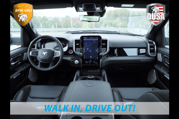 Dodge Ram 1500 | Laramie | Premium Night | 3.0L I6 Hurricane | Crew Cab | 4X4 | BPM VRIJ | Niveau regeling | 14,4-inch Touchscreen | LPG | Getoonde accessoires zijn verkrijgbaar tegen meerprijs