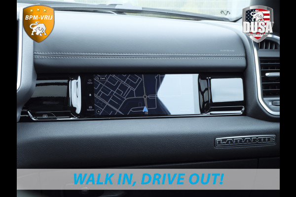 Dodge Ram 1500 | Laramie | Premium Night | 3.0L I6 Hurricane | Crew Cab | 4X4 | BPM VRIJ | Niveau regeling | 14,4-inch Touchscreen | LPG | Getoonde accessoires zijn verkrijgbaar tegen meerprijs