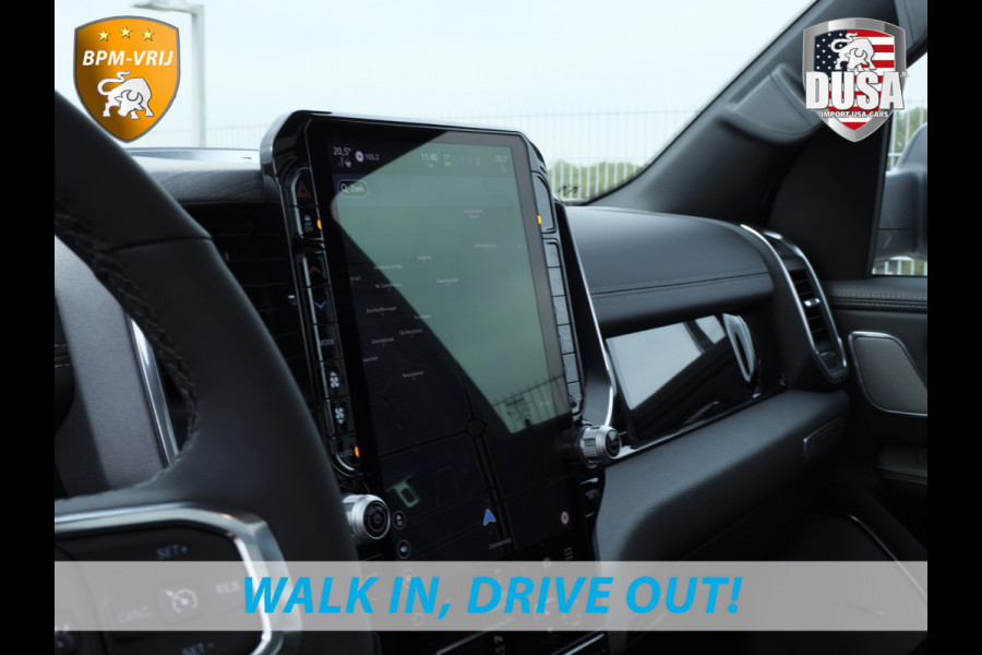 Dodge Ram 1500 | Laramie | Premium Night | 3.0L I6 Hurricane | Crew Cab | 4X4 | BPM VRIJ | Niveau regeling | 14,4-inch Touchscreen | LPG | Getoonde accessoires zijn verkrijgbaar tegen meerprijs