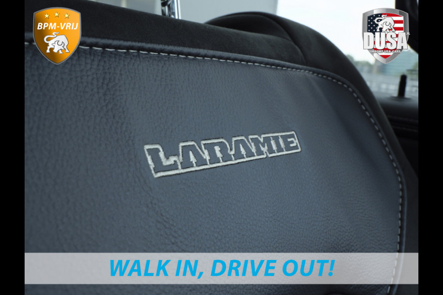 Dodge Ram 1500 | Laramie | Premium Night | 3.0L I6 Hurricane | Crew Cab | 4X4 | BPM VRIJ | Niveau regeling | 14,4-inch Touchscreen | LPG | Getoonde accessoires zijn verkrijgbaar tegen meerprijs