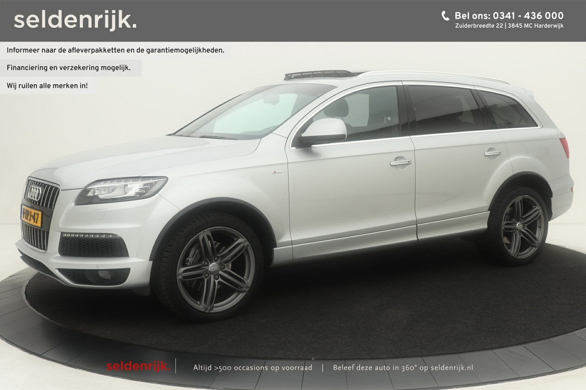 Audi Q7 3.0 TDI S-Line 5+2 | Xenon/LED | Panoramadak | Keyless | PDC V+A | Camera | Navigatie | Privacy glass