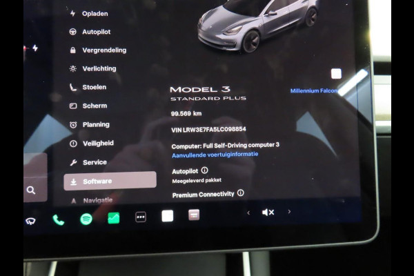 Tesla Model 3 Standard RWD Plus 60 kWh SOH 93% Airco ECC Navi PDC VA + Camera Adaptive Cruise Leder Panoramadak