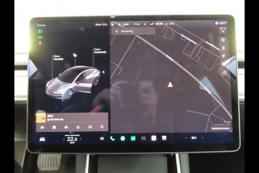 Tesla Model 3 Standard RWD Plus 60 kWh SOH 93% Airco ECC Navi PDC VA + Camera Adaptive Cruise Leder Panoramadak