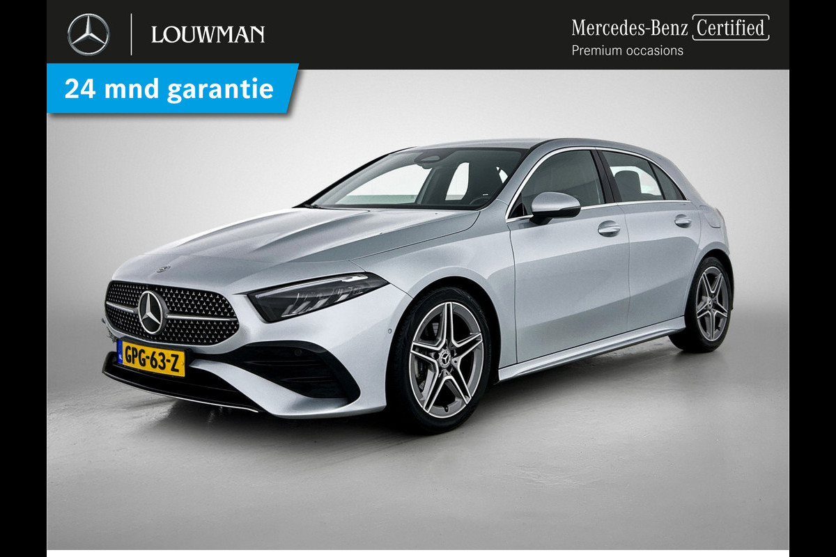 Mercedes-Benz A-Klasse 180 AMG Star Edition AMG Line | Ledkoplampen | Apple CarPlay | Licht- en zicht pakket | Keyless-Go | Spiegel Pakket | Stoelverwarming. Inclusief 24 maanden MB Certified garantie voor Europa.