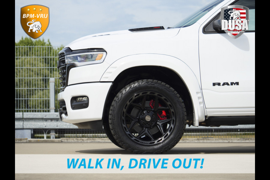 Dodge Ram | 1500 | Limited | Night | 3.0L Twin-Turbo I6 | High Output | | Passenger Display | 14,4 Touch Screen | Harman Kardon | RAMBOX Getoonde accessoires zijn verkrijgbaar tegen meerprijs