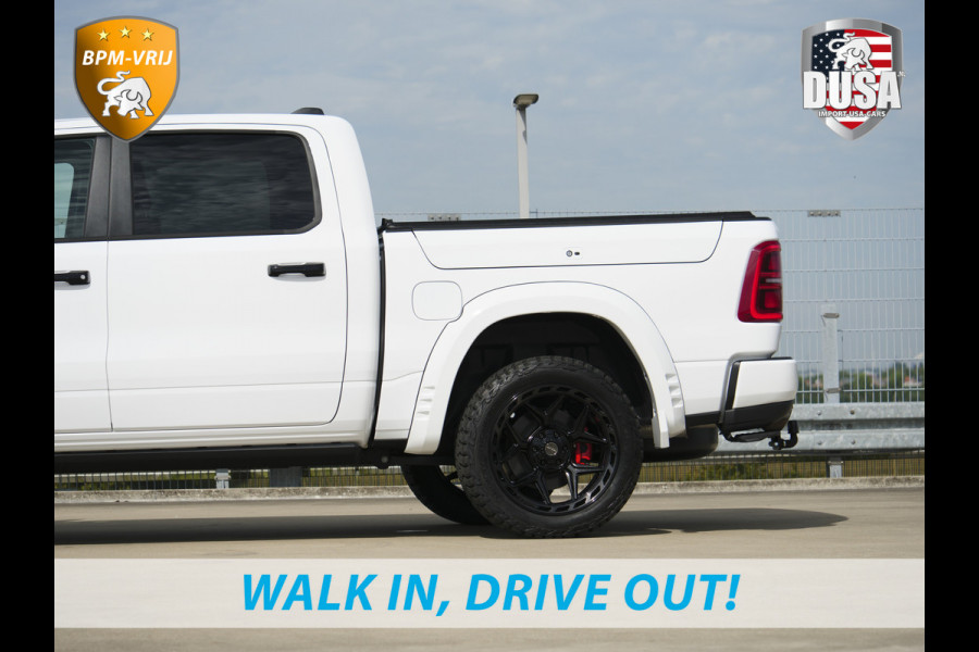 Dodge Ram | 1500 | Limited | Night | 3.0L Twin-Turbo I6 | High Output | | Passenger Display | 14,4 Touch Screen | Harman Kardon | RAMBOX Getoonde accessoires zijn verkrijgbaar tegen meerprijs