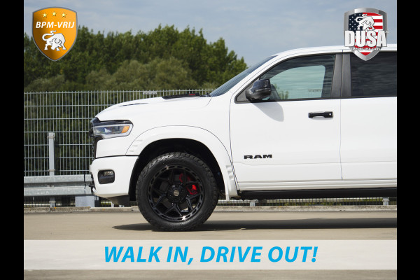 Dodge Ram | 1500 | Limited | Night | 3.0L Twin-Turbo I6 | High Output | | Passenger Display | 14,4 Touch Screen | Harman Kardon | RAMBOX Getoonde accessoires zijn verkrijgbaar tegen meerprijs