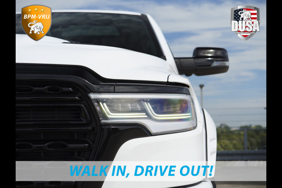 Dodge Ram | 1500 | Limited | Night | 3.0L Twin-Turbo I6 | High Output | | Passenger Display | 14,4 Touch Screen | Harman Kardon | RAMBOX Getoonde accessoires zijn verkrijgbaar tegen meerprijs