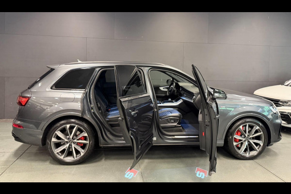 Audi Q7 55 TFSI e quattro 3X S-LINE RS-STOELEN BLACK-LINE PANO/LEDER/H-UP/B&O/360CAM/SFEERVERL/STOELVENTILATIE+M///