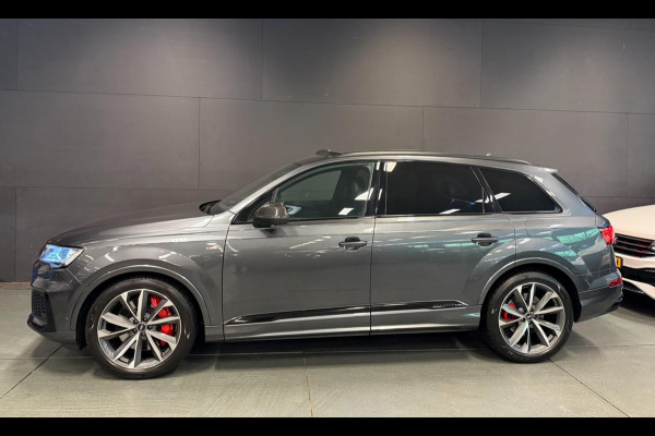 Audi Q7 55 TFSI e quattro 3X S-LINE RS-STOELEN BLACK-LINE PANO/LEDER/H-UP/B&O/360CAM/SFEERVERL/STOELVENTILATIE+M///