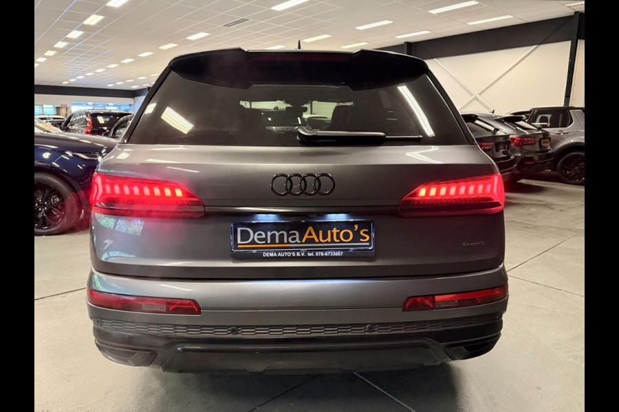 Audi Q7 55 TFSI e quattro 3X S-LINE RS-STOELEN BLACK-LINE PANO/LEDER/H-UP/B&O/360CAM/SFEERVERL/STOELVENTILATIE+M///