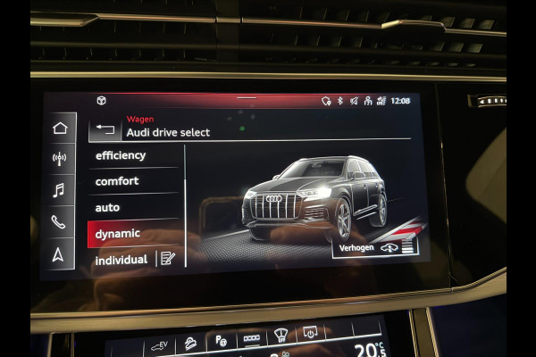Audi Q7 55 TFSI e quattro 3X S-LINE RS-STOELEN BLACK-LINE PANO/LEDER/H-UP/B&O/360CAM/SFEERVERL/STOELVENTILATIE+M///