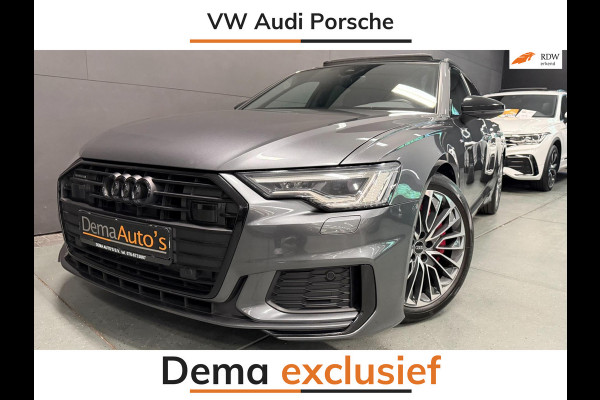 Audi A6 Avant 55 TFSI e-quattro 3X S-LINE BLACK-LINE PANO/B&O/SFEERVERL/M-STOELEN/NAVI/DAB/CARPLAY///