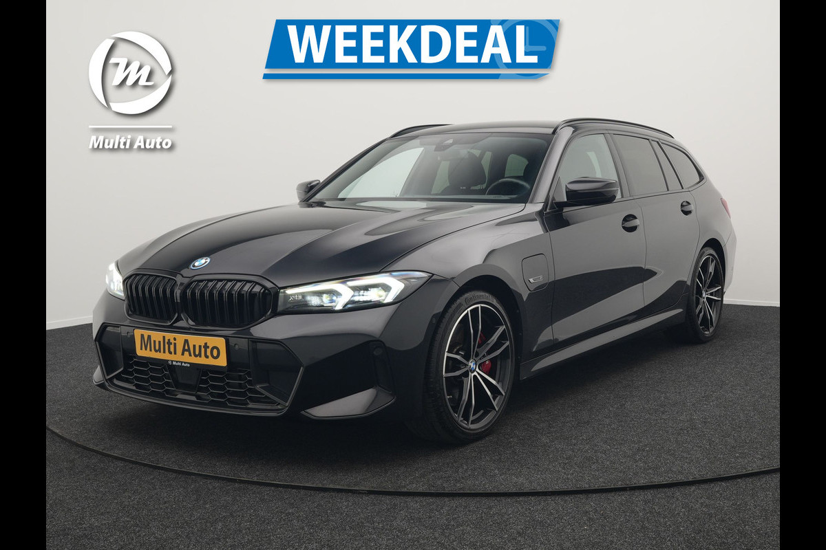 BMW 3 Serie Touring 330e M Sport LCI Facelift Model Plug In Hybrid 292pk Dealer O.H PHEV | Widescreen Navi | Adaptive Cruise | Alcantara Sportstoelen Memory & Verwarmd | Camera | Sfeerverlichting | Apple Carplay | Blis | Keyless | DAB |