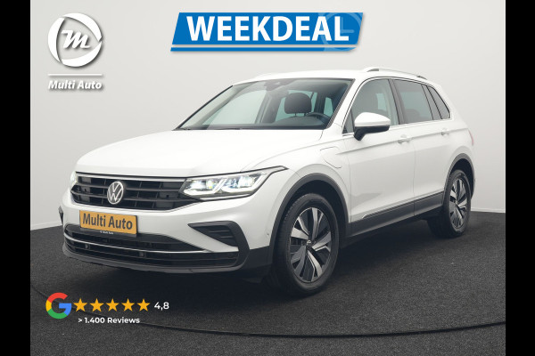 Volkswagen Tiguan 1.4 TSI eHybrid Life Plug In Hybrid 245pk Dealer O.H. PHEV | Trekhaak Af Fabriek | Adaptive Cruise | IQ Light | Camera | Stoelen & Stuur Verwarmd | Apple Carplay | Blis | Navigatie | DAB |