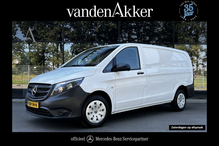 Mercedes-Benz Vito 110 CDI L2 Lang // Trekhaak // Airco // Achterklep // 12 mnd Garantie // Bank // Radio // CV // Betimmering // Wieldoppen