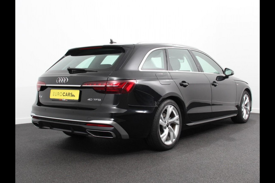 Audi A4 Avant 40 TFSI 205pk Automaat S Line Plus | Adaptive Cruise Control | Climate Control | LED | Navigatie | Parkeersensoren | Vitrual cockpit | Lichtmetalen velgen | Elektrische kofferbak | Line assist