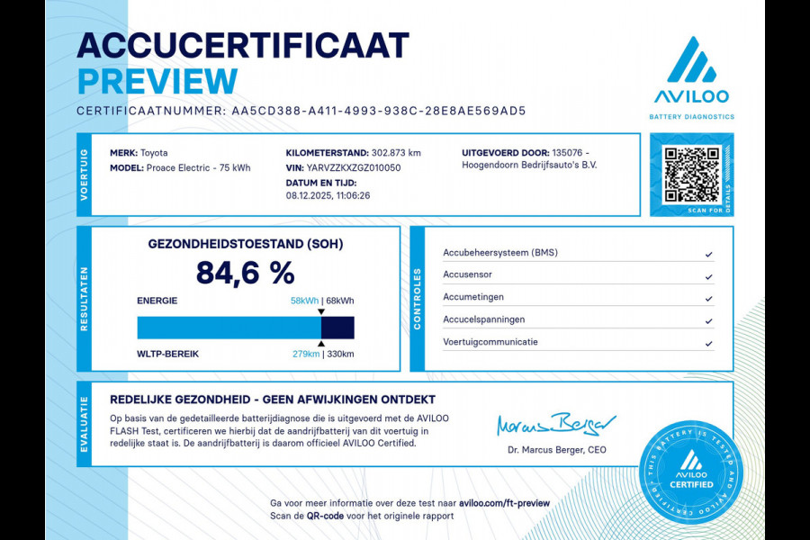 Toyota PROACE Electric Shuttle 75 kWh Extra Range - 9 Zitplaatsen - L3 Extra Lang - SOH 84,6%