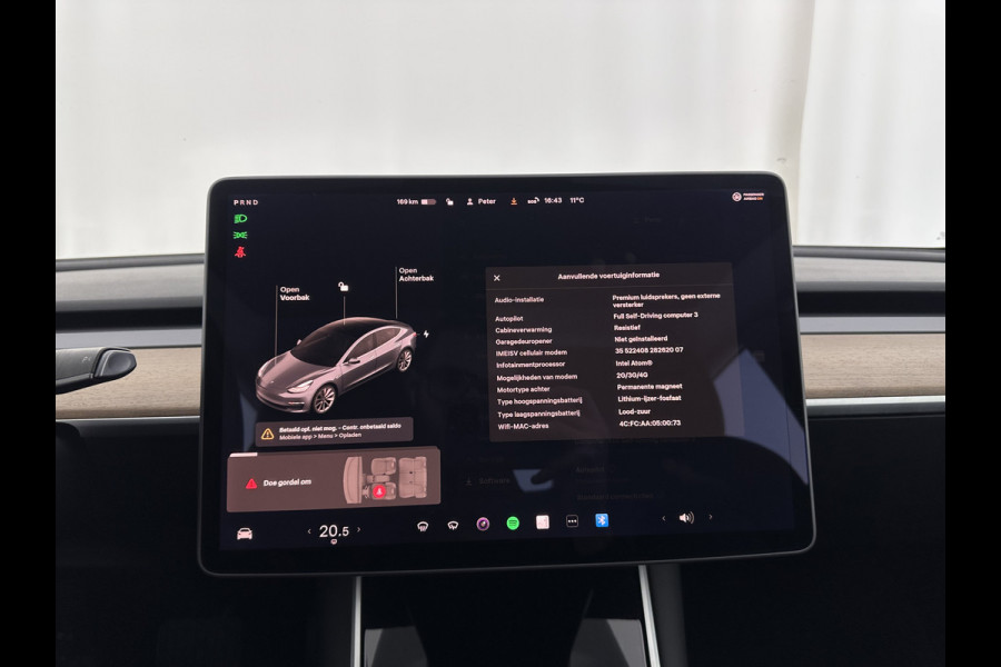 Tesla Model 3 Standard RWD Plus 60 kWh [ 3-Fase ] (INCL-BTW) Aut. *PANO | AUTO-PILOT | LEATHER | KEYLESS | FULL-LED | MEMORY-PACK | TOP-VIEW | DAB | CARPLAY | DIGI-COCKPIT | LANE-ASSIST | COMFORT-SEATS | 19"ALU*