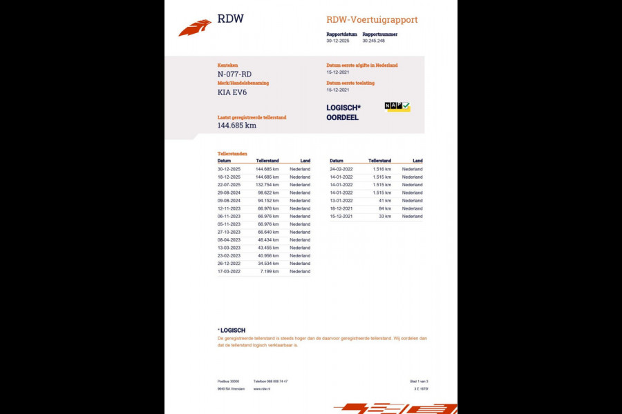 Kia Ev6 GT-Line 77.4 kWh|BLACK EDITION|FULL OPTION|PANO|STOELVERW+VENT|STUURVERW.|360+3D CAMERA|CARPLAY|INCL.BTW|1e EIG.|NL|NAP|