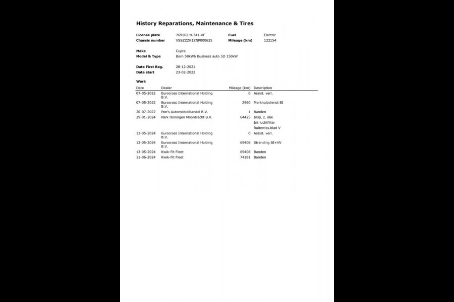 CUPRA Born Business One 62 kWh|GROTE ACCU|ACC|CARPLAY|CAMERA|KEYLESS|STOEL+STUURVERW.|CLIMATE+CRUISE|NAVI|NAP|NL|INCL.BTW|1e EIG.|