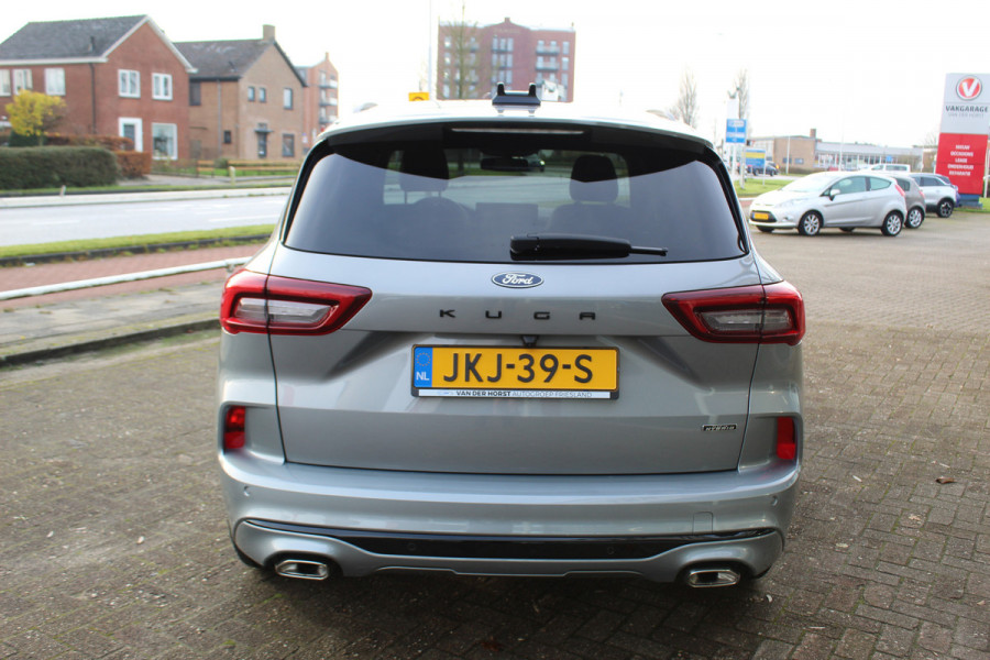 Ford Kuga 2.5-243pk PHEV ST-Line X. Nieuwste model ! Van €. 54.937,- voor €. 43.735,- ! Trekgewicht 2.100kg ! Elektr. panoramadak, Elektr. inklapb. trekhaak, stoel-, stuur- en voorraamverw., lane- en side assist, 360gr. camera, HUD, Apple/Android, Elektr. verstelb. stoelen, LED verl. etc etc