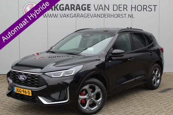 Ford Kuga 2.5-243pk PHEV ST-Line X. Trekgewicht 2.100kg. Nieuw Model ! Van €. 54.937,- voor €. 43.735,- Trekgewicht van 2.100kg ! Schuif / kanteldak. Elektrisch inklapbare Trekhaak, vooruit, stuur, stoelverwarming V+A, 360 Camera, HUB, Apple/Androidauto, Elektrisch verstelbare stoelen, LED V+A,
