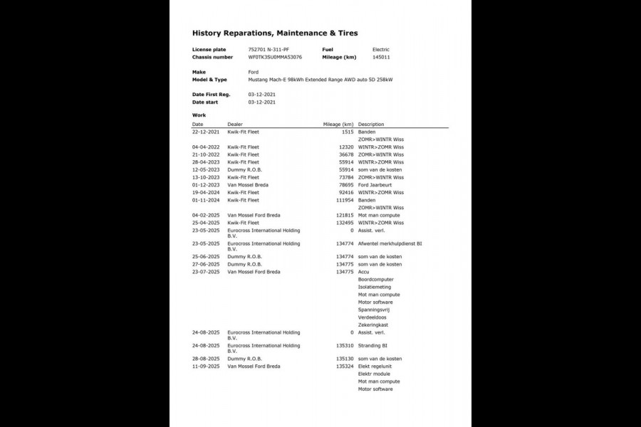 Ford Mustang Mach-E Extended AWD 98 kWh|90% SOH|TREKHAAK|PANO|LEDER|B&O|ACC|360+V+A-CAMERA|CARPLAY|STOEL+STUURVERW|NL|IN BTW|NAP|