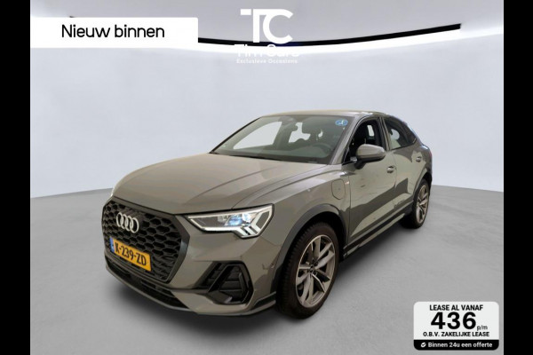 Audi Q3 Sportback 45 TFSI e S Edition Automaat | Keyless entry & start | Chronosgrijs | Stoelverwarming | Sonos Audio HiFi | Zwart optiek | Elektr