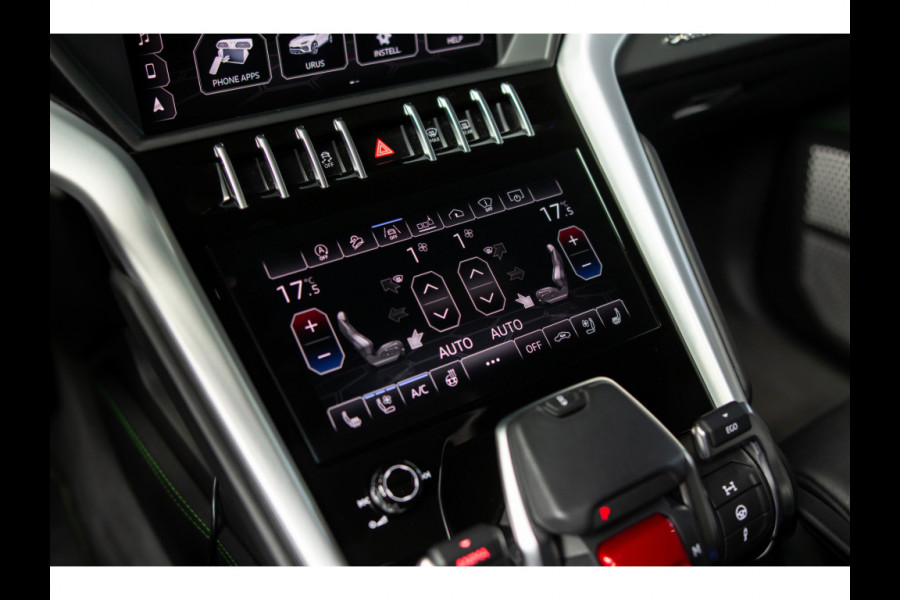 Lamborghini Urus 4.0 V8 HUD Panodak Leer ACC Ceramic Akrapovic Keyless 360 Camera B&O Massage Alcantara hemel Elektr. achterklep Elektr. verstelbare stoelen met memory Afneemb. trekhaak Softclose Achterasbesturing Elektr. verstelbare stuurwiel Navi Stoelverwarming voor & achter Stuurverwarming Stoelventilatie PDC LM ve
