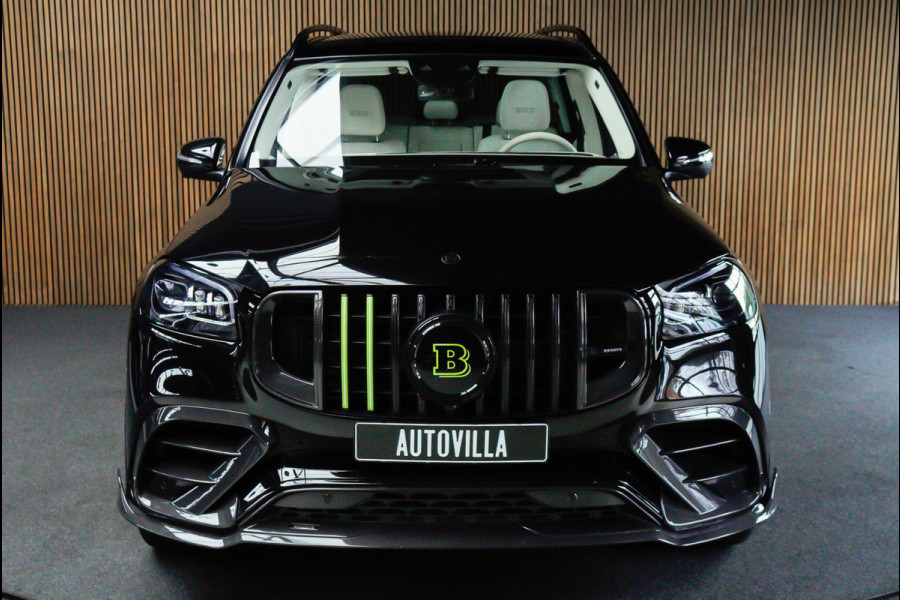 Mercedes-Benz GLS BRABUS 800 4MATIC HUD Massage Full-Carbon Panodak Leer Distronic Standkachel Keyless 360 Camera Burmester Sterrenhemel Airmatic DC Elektr. achterklep Elektr. verstelbare stoelen voor & achter met memory Soft close Elektr. bedienbare trekhaak Elektr. verstelbare stuurwiel Navi PDC LM velgen