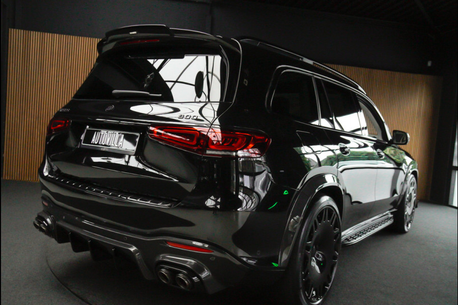 Mercedes-Benz GLS BRABUS 800 4MATIC HUD Massage Full-Carbon Panodak Leer Distronic Standkachel Keyless 360 Camera Burmester Sterrenhemel Airmatic DC Elektr. achterklep Elektr. verstelbare stoelen voor & achter met memory Soft close Elektr. bedienbare trekhaak Elektr. verstelbare stuurwiel Navi PDC LM velgen