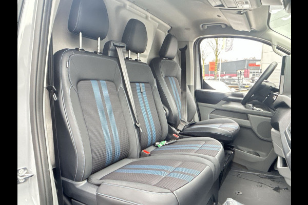 Ford E-Transit Custom 340 L2H1 Sport 71 kWh 2x schuifdeur, LMV 19'', navigatie, laadvloer, trekhaak, camera Snel leverbaar