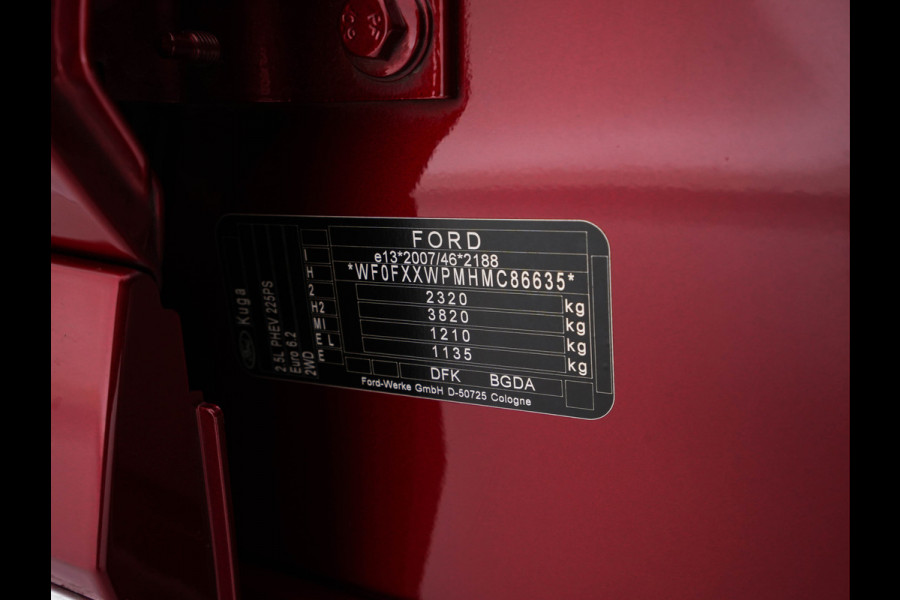 Ford Kuga 2.5 PHEV Vignale (Plug-In) (INCL-BTW) Aut. *LUXURY-LEATHER | DIGI-COCKPIT | FULL-LED | KEYLESS | DAB | CARPLAY | NAVI-FULLMAP | MEMORY-PACK | HEATED-COMFORTSEATS | 18''ALU*