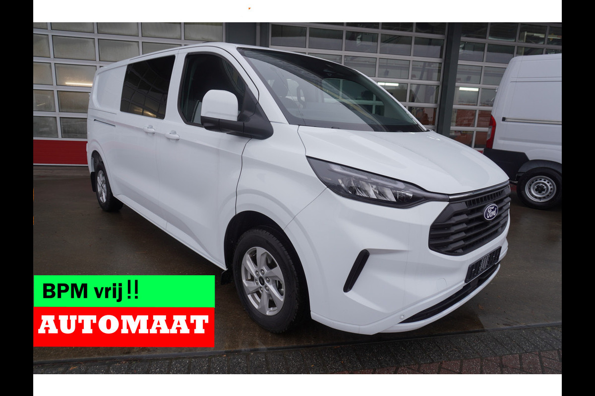 Ford Transit Custom 320L 2.0 TDCI 170PK L2H1 Limited DubbelCabine Automaat Schuifdeur L/R Nr. V093 | Airco | Adap.Cruise | Navi | 360 Camera