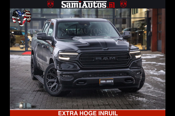 Dodge Ram 1500 LIMITED BLACK OPS | 5.7 V8 402 PK HEMI | MEEST VOLLE EN LUXE UITVOERING | CREW CAB | DUBBELE CABINE DC 5 PERSOONS | CREW CAB 5 PERSOONS | DUBBELE CABINE DC | MEEST ROYALE EN COMFORTABELE BEDRIJFSAUTO | HEAD-UP | LUCHTVERING | RONDOM CAMERA | MWK KLEP | PANORAMA DAK |