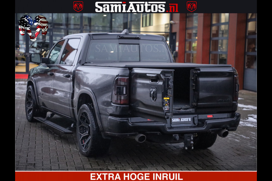 Dodge Ram 1500 LIMITED BLACK OPS | 5.7 V8 402 PK HEMI | MEEST VOLLE EN LUXE UITVOERING | CREW CAB | DUBBELE CABINE DC 5 PERSOONS | CREW CAB 5 PERSOONS | DUBBELE CABINE DC | MEEST ROYALE EN COMFORTABELE BEDRIJFSAUTO | HEAD-UP | LUCHTVERING | RONDOM CAMERA | MWK KLEP | PANORAMA DAK |