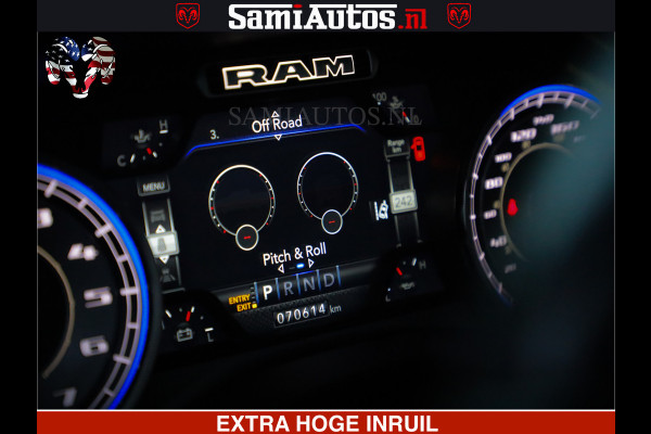 Dodge Ram 1500 LIMITED BLACK OPS | 5.7 V8 402 PK HEMI | MEEST VOLLE EN LUXE UITVOERING | CREW CAB | DUBBELE CABINE DC 5 PERSOONS | CREW CAB 5 PERSOONS | DUBBELE CABINE DC | MEEST ROYALE EN COMFORTABELE BEDRIJFSAUTO | HEAD-UP | LUCHTVERING | RONDOM CAMERA | MWK KLEP | PANORAMA DAK |