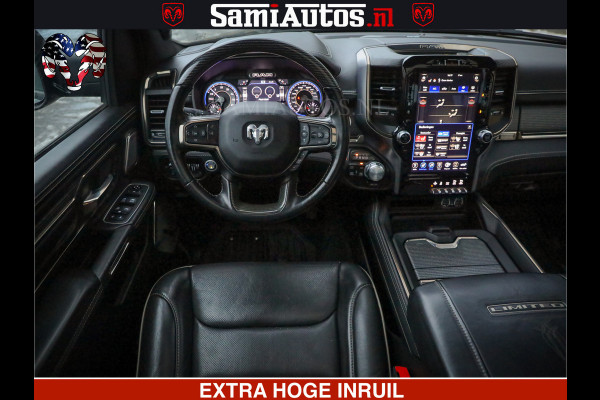 Dodge Ram 1500 LIMITED BLACK OPS | 5.7 V8 402 PK HEMI | MEEST VOLLE EN LUXE UITVOERING | CREW CAB | DUBBELE CABINE DC 5 PERSOONS | CREW CAB 5 PERSOONS | DUBBELE CABINE DC | MEEST ROYALE EN COMFORTABELE BEDRIJFSAUTO | HEAD-UP | LUCHTVERING | RONDOM CAMERA | MWK KLEP | PANORAMA DAK |