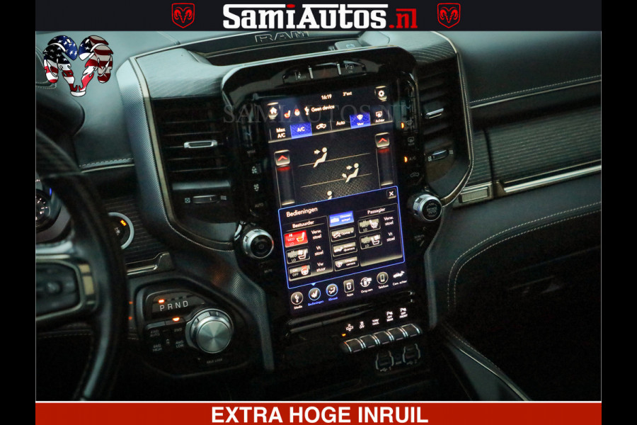 Dodge Ram 1500 LIMITED BLACK OPS | 5.7 V8 402 PK HEMI | MEEST VOLLE EN LUXE UITVOERING | CREW CAB | DUBBELE CABINE DC 5 PERSOONS | CREW CAB 5 PERSOONS | DUBBELE CABINE DC | MEEST ROYALE EN COMFORTABELE BEDRIJFSAUTO | HEAD-UP | LUCHTVERING | RONDOM CAMERA | MWK KLEP | PANORAMA DAK |