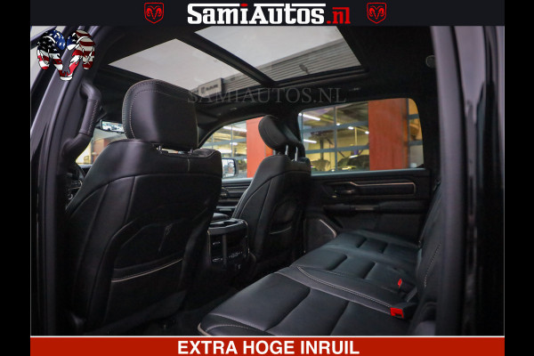 Dodge Ram 1500 LIMITED BLACK OPS | 5.7 V8 402 PK HEMI | MEEST VOLLE EN LUXE UITVOERING | CREW CAB | DUBBELE CABINE DC 5 PERSOONS | CREW CAB 5 PERSOONS | DUBBELE CABINE DC | MEEST ROYALE EN COMFORTABELE BEDRIJFSAUTO | HEAD-UP | LUCHTVERING | RONDOM CAMERA | MWK KLEP | PANORAMA DAK |