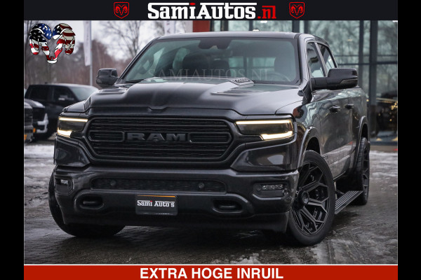 Dodge Ram 1500 LIMITED BLACK OPS | 5.7 V8 402 PK HEMI | MEEST VOLLE EN LUXE UITVOERING | CREW CAB | DUBBELE CABINE DC 5 PERSOONS | CREW CAB 5 PERSOONS | DUBBELE CABINE DC | MEEST ROYALE EN COMFORTABELE BEDRIJFSAUTO | HEAD-UP | LUCHTVERING | RONDOM CAMERA | MWK KLEP | PANORAMA DAK |