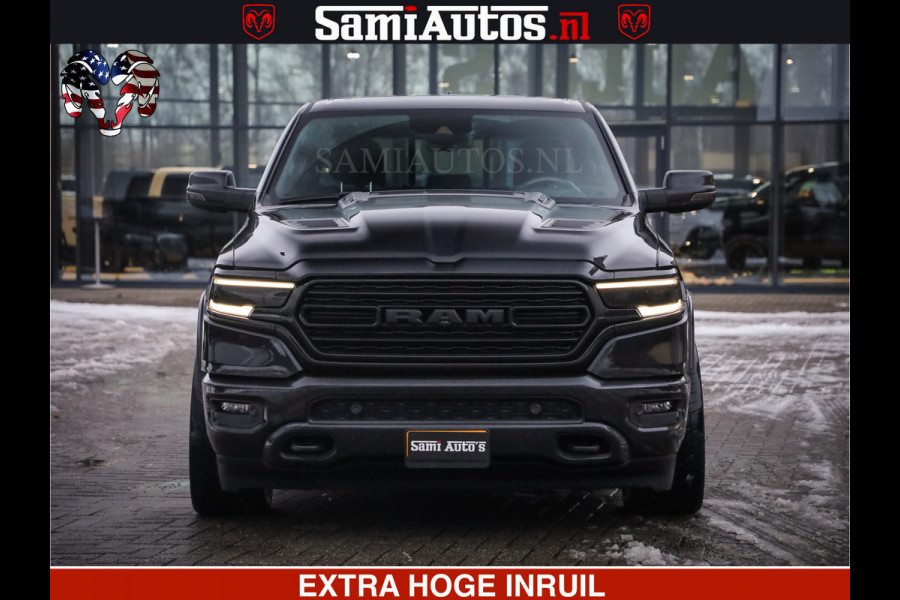 Dodge Ram 1500 LIMITED BLACK OPS | 5.7 V8 402 PK HEMI | MEEST VOLLE EN LUXE UITVOERING | CREW CAB | DUBBELE CABINE DC 5 PERSOONS | CREW CAB 5 PERSOONS | DUBBELE CABINE DC | MEEST ROYALE EN COMFORTABELE BEDRIJFSAUTO | HEAD-UP | LUCHTVERING | RONDOM CAMERA | MWK KLEP | PANORAMA DAK |