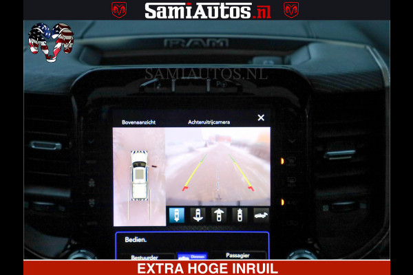 Dodge Ram 1500 LIMITED BLACK OPS | 5.7 V8 402 PK HEMI | MEEST VOLLE EN LUXE UITVOERING | CREW CAB | DUBBELE CABINE DC 5 PERSOONS | CREW CAB 5 PERSOONS | DUBBELE CABINE DC | MEEST ROYALE EN COMFORTABELE BEDRIJFSAUTO | HEAD-UP | LUCHTVERING | RONDOM CAMERA | MWK KLEP | PANORAMA DAK |