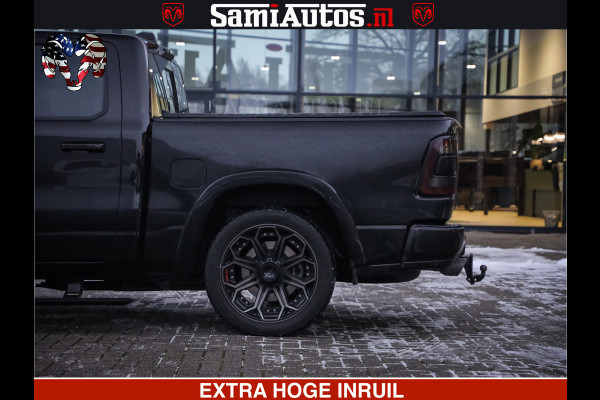 Dodge Ram 1500 LIMITED BLACK OPS | 5.7 V8 402 PK HEMI | MEEST VOLLE EN LUXE UITVOERING | CREW CAB | DUBBELE CABINE DC 5 PERSOONS | CREW CAB 5 PERSOONS | DUBBELE CABINE DC | MEEST ROYALE EN COMFORTABELE BEDRIJFSAUTO | HEAD-UP | LUCHTVERING | RONDOM CAMERA | MWK KLEP | PANORAMA DAK |