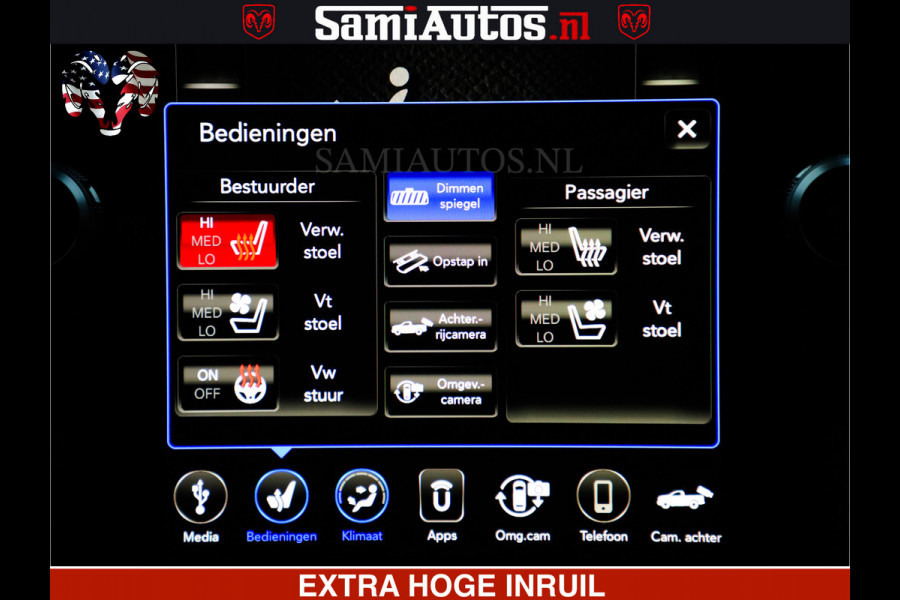 Dodge Ram 1500 LIMITED BLACK OPS | 5.7 V8 402 PK HEMI | MEEST VOLLE EN LUXE UITVOERING | CREW CAB | DUBBELE CABINE DC 5 PERSOONS | CREW CAB 5 PERSOONS | DUBBELE CABINE DC | MEEST ROYALE EN COMFORTABELE BEDRIJFSAUTO | HEAD-UP | LUCHTVERING | RONDOM CAMERA | MWK KLEP | PANORAMA DAK |