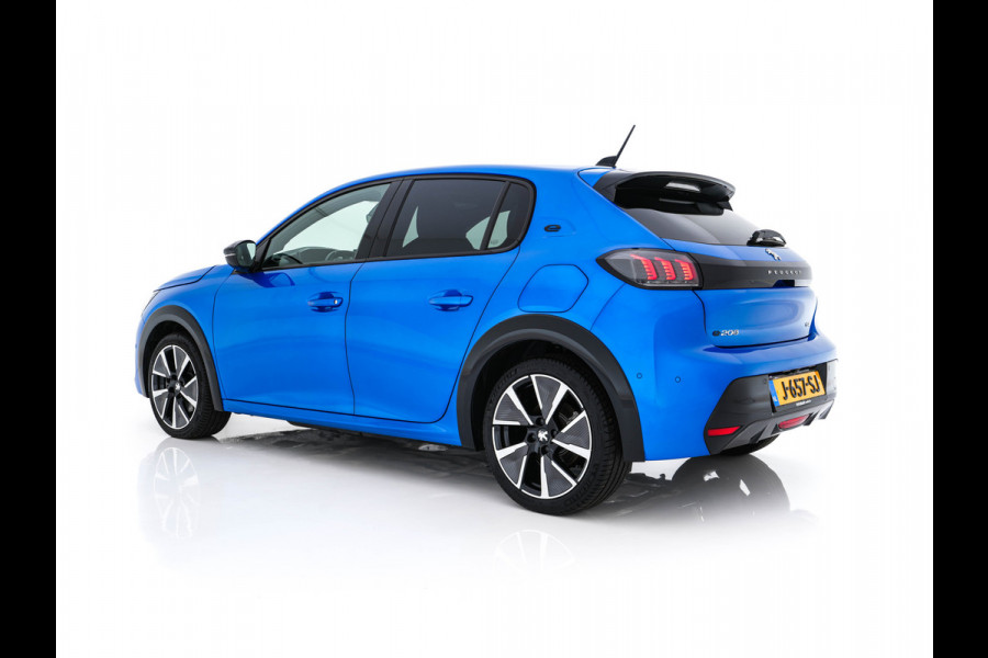 Peugeot e-208 EV GT 350 50 kWh [ 3-Fase ] (INCL.BTW) *PANO | FULL-LED | DIGI-COCKPIT | BLINDSPOT | CAMERA | LEATHER-ALCANTARA | AMBIENT-LIGHT | NAVI-FULLMAP | LANE-ASSIST | KEYLESS | DAB | CCS-FASTLOADER | HEATED-SPORTSEATS | 17''ALU