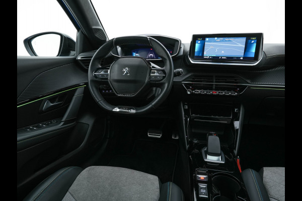 Peugeot e-208 EV GT 350 50 kWh [ 3-Fase ] (INCL.BTW) *PANO | FULL-LED | DIGI-COCKPIT | BLINDSPOT | CAMERA | LEATHER-ALCANTARA | AMBIENT-LIGHT | NAVI-FULLMAP | LANE-ASSIST | KEYLESS | DAB | CCS-FASTLOADER | HEATED-SPORTSEATS | 17''ALU